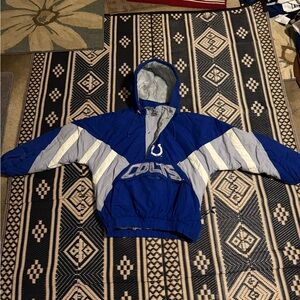 Starter pro line authentic vintage NFL Indianapolis Colts quilted hooded coat